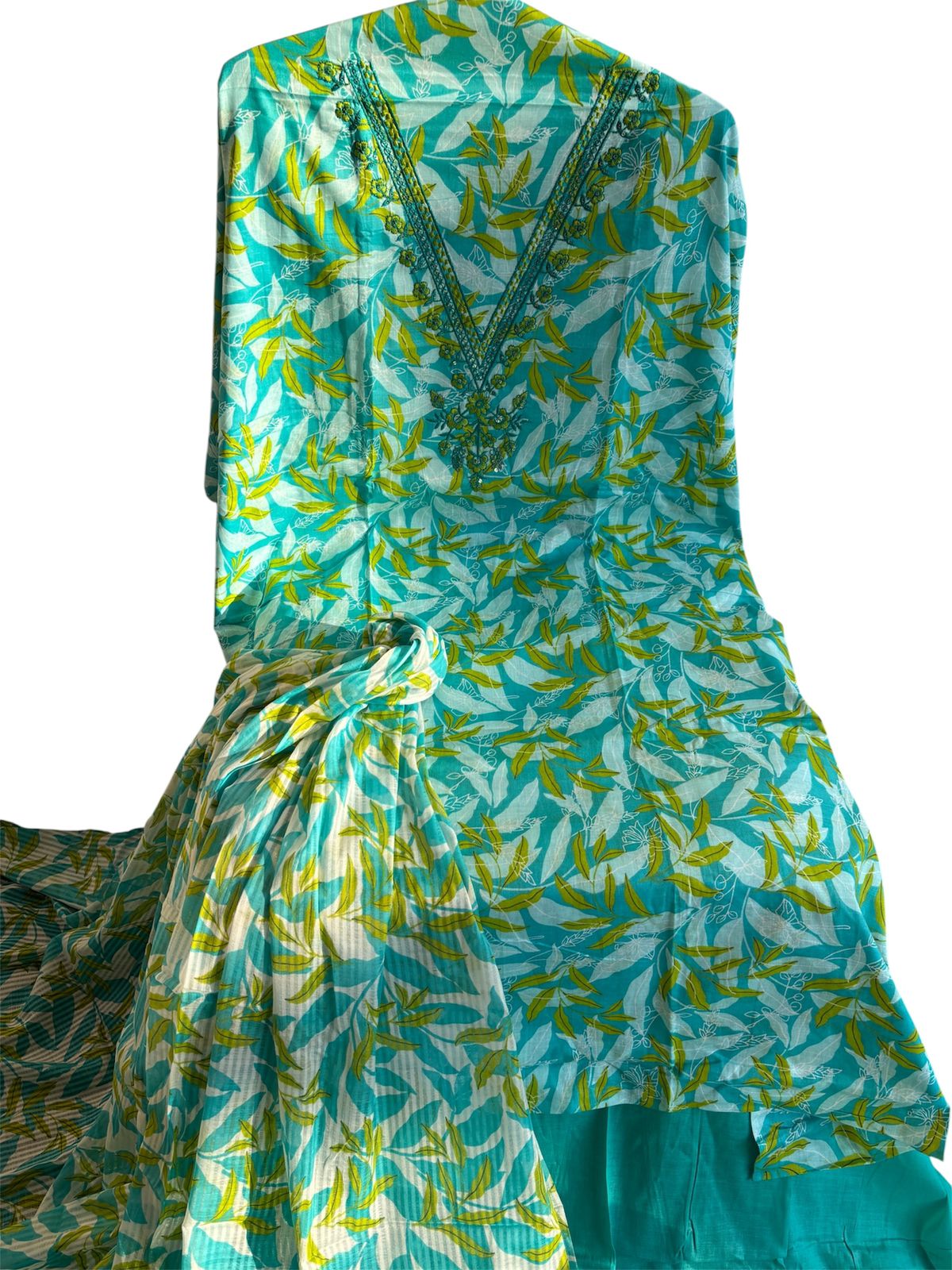 Pure cotton daily wear/office wear cotton dupatta suit